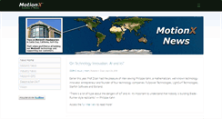 Desktop Screenshot of news.motionx.com