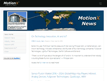 Tablet Screenshot of news.motionx.com